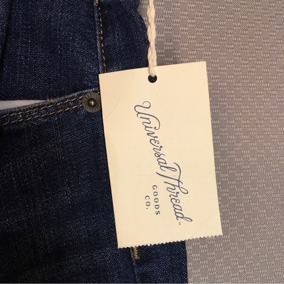 Universal Thread Jeans Womens 14/32R Comfort Stretch High Rise Cropped Wide Leg - Picture 11 of 12